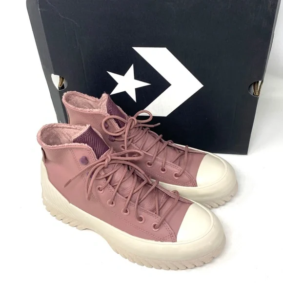 Converse Lugged 2.0 Waterproof Platform High Sneakers Women Saddle Dark A01329C - Picture 6 of 11